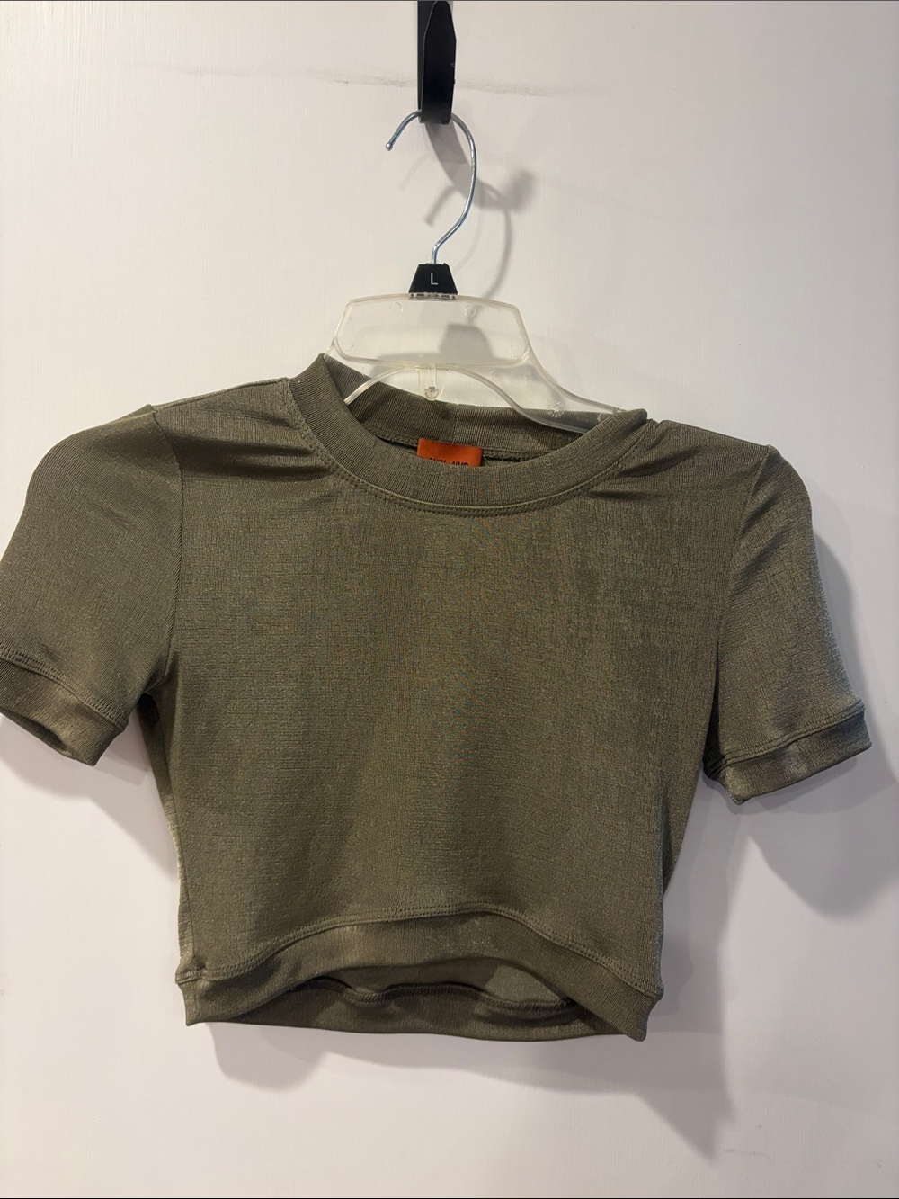 Alix NYC small Olive Green Crewneck Crop Top - Women